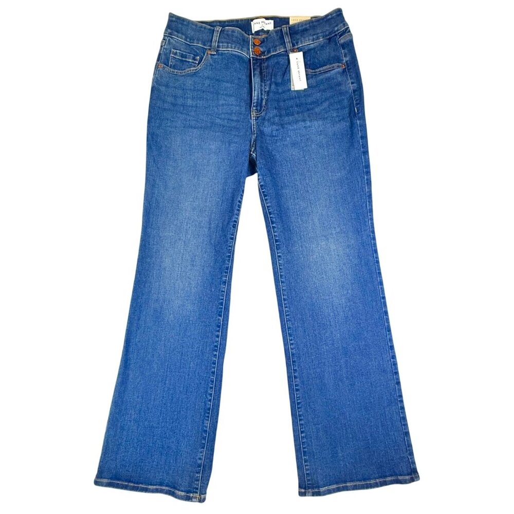 Women’s Blue Denim Flare Jeans - Classic Mid Wash
